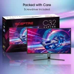 Sceptre 32-inch Curved Gaming Monitor Overdrive up to 240Hz DisplayPort 165Hz 144Hz HDMI Gallery Image