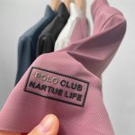 Ice Silk Embroidery Polo Shirt 2023 New Summer Lapel Elasticity T-shirt Gallery Image