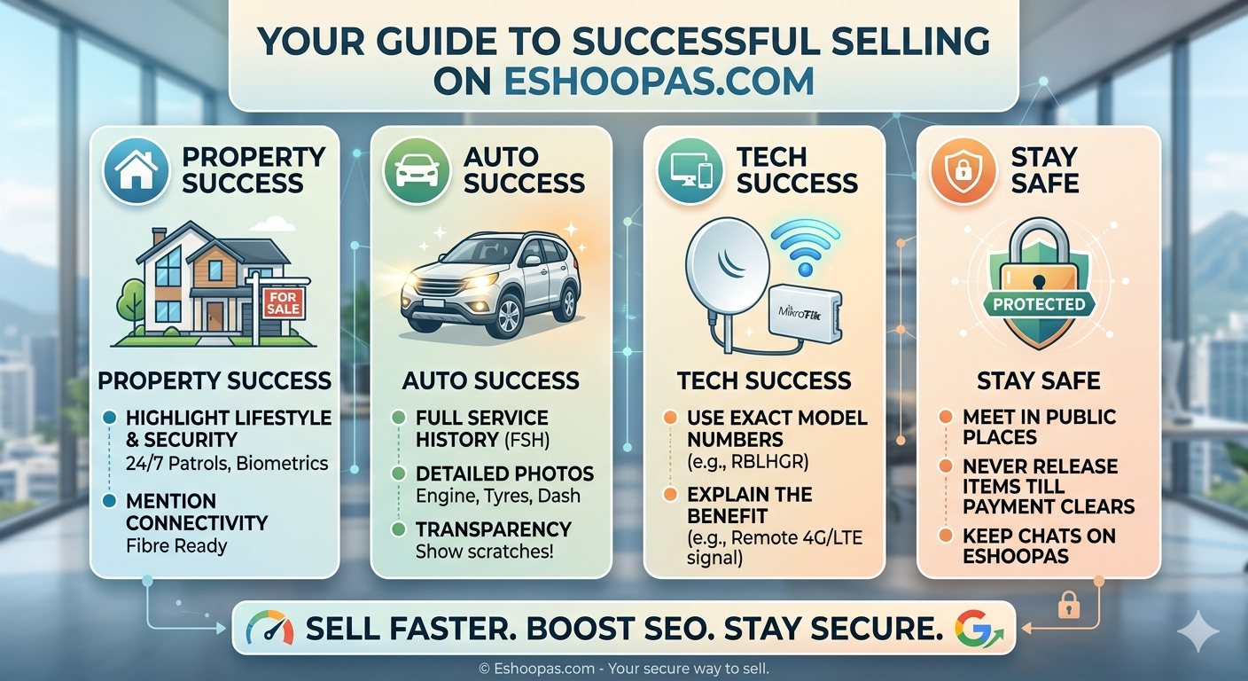 The Eshoopas Seller’s Guide: how to sell safely online in South Africa and rank on Google